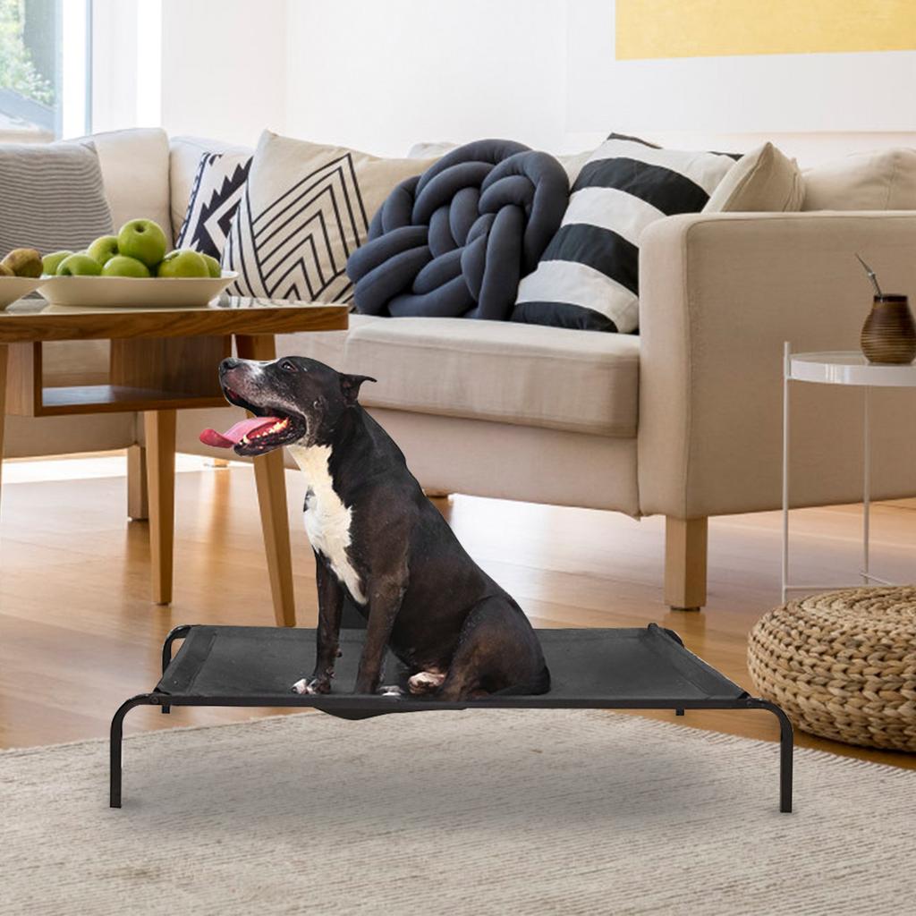 Elevated Pet Dog Bed Cover Detachable Breathable Puppy Sleeping Bed Hammock Suitable for Indoor Outdoor Breathable Dog Hammock