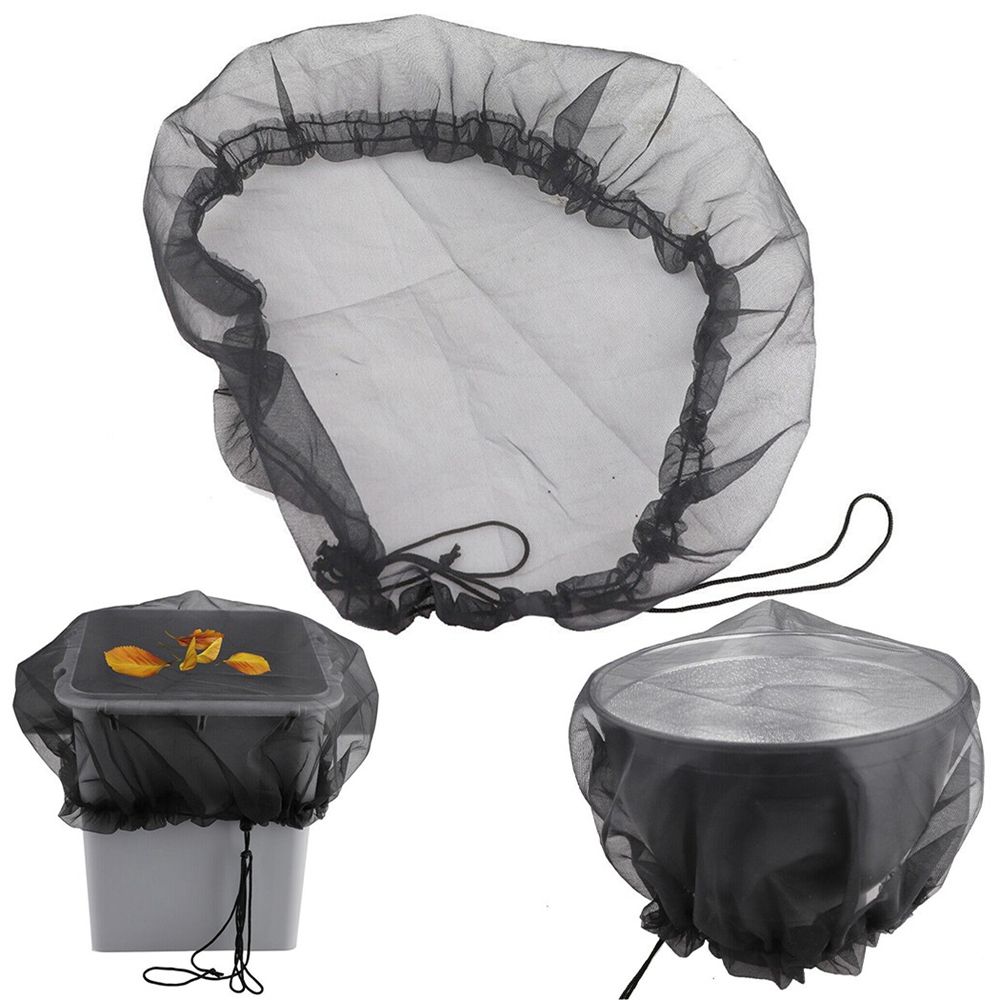 1/2pcs with Drawcord Gardening Tools Catchment Net Filter Screen Protective Cover Rain Barrel Cover