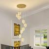 Nordic Loft Luxury Rotating Stairwell Pendant Light