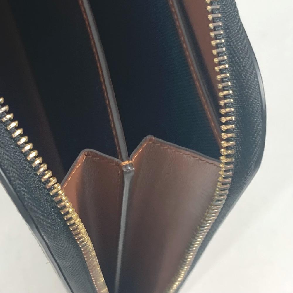 BURBERRY TB logo Bag Cluch Bag Pouch Clutch bag Leather/Canvas Brown