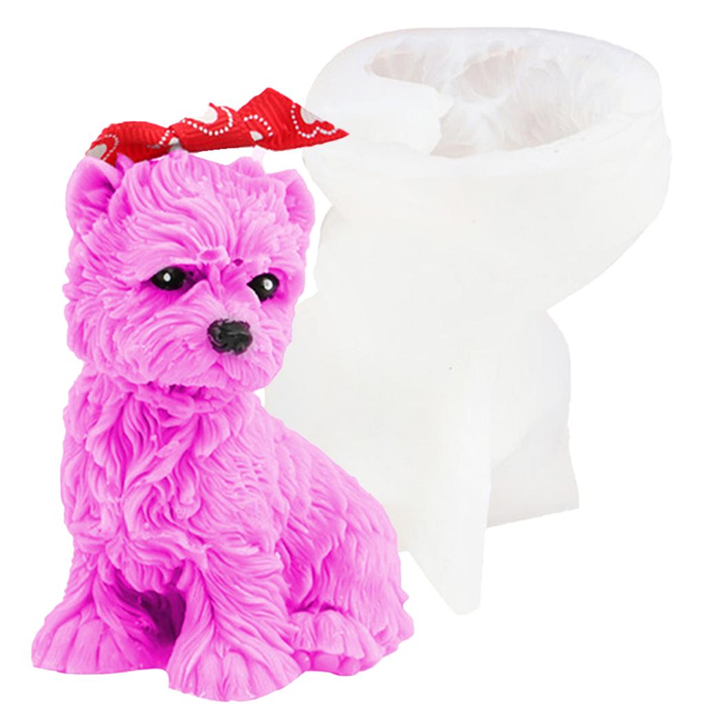 Poodle Dog Cat Candle Silicone Mold DIYGarfield Retriever Animal Candle Making Ice Cubes Resin Soap Mold Gifts Craft Home Decor