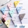 Transparent Triangle Corner Clip for Student File Organization and Storage