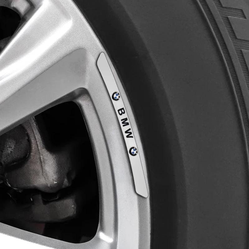 4Pcs Aluminum Car Styling Wheel Hub Badge Tire Rim Stickers For BMW M Emblem E46 E36 E34 F10 E90 F30 E60 F30 E53 E30 E92 E87 HX9