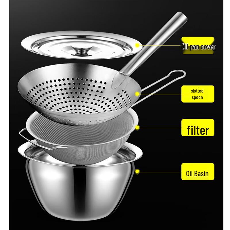 Zhìshì Stainless Steel Strainer & Skimmer Set