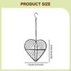 Heart Shaped Hanging Planter Metal Wire Decorative Sturdy with Chain & Hook Flower Pot Air Plant