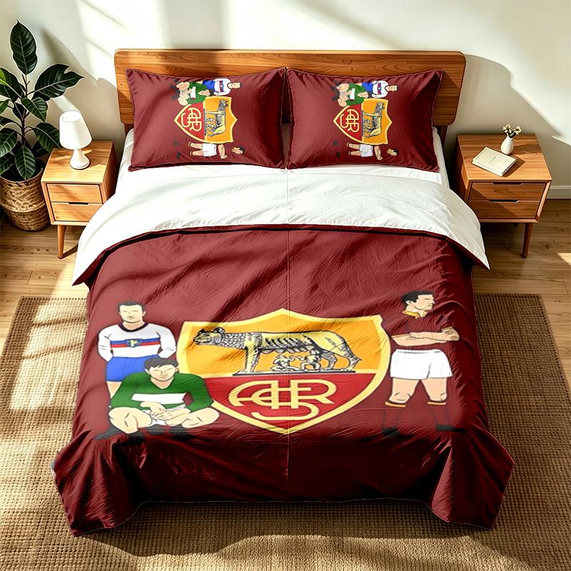 AS Roma (14) 3pc set suitable for master bedrooms soft and comfortable an ideal gift for family and friends Includes one duvet cover and two pillowcas