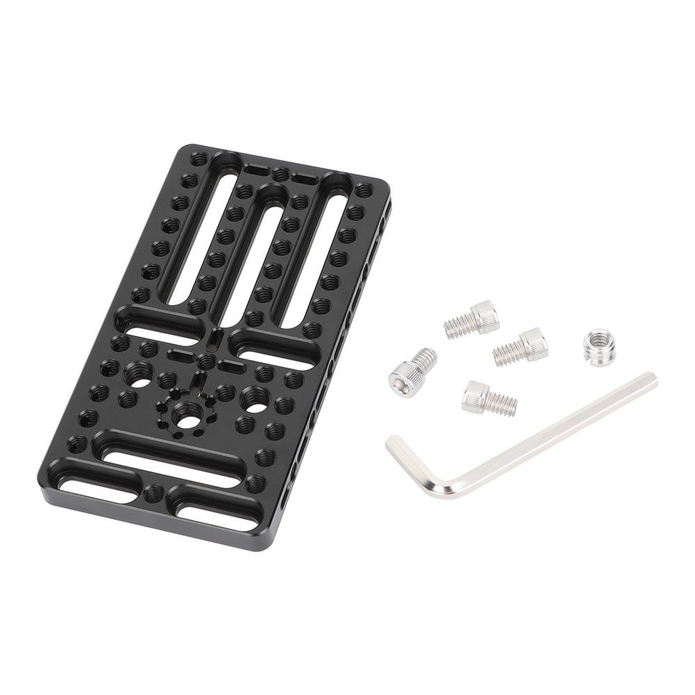 

HDRIG Multi-Purpose Perforated Cheese Plate with 1/4 & 3/8 Threaded Holes for Mounting Extensions 3973 C3973