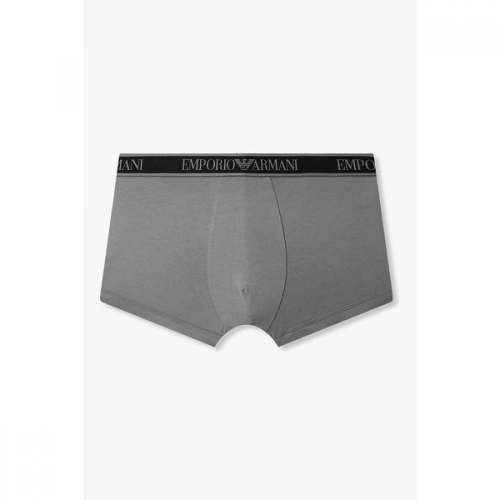 Emporio Armani Men Two Tone Jacquard Logo Drawers 08m6112303 S(95)