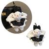 Adorable Plush Rabbit Keychain Soft Doll Ornament Bag Ornament Hanging Pendant Plush Texture for Girls Birthday Gift