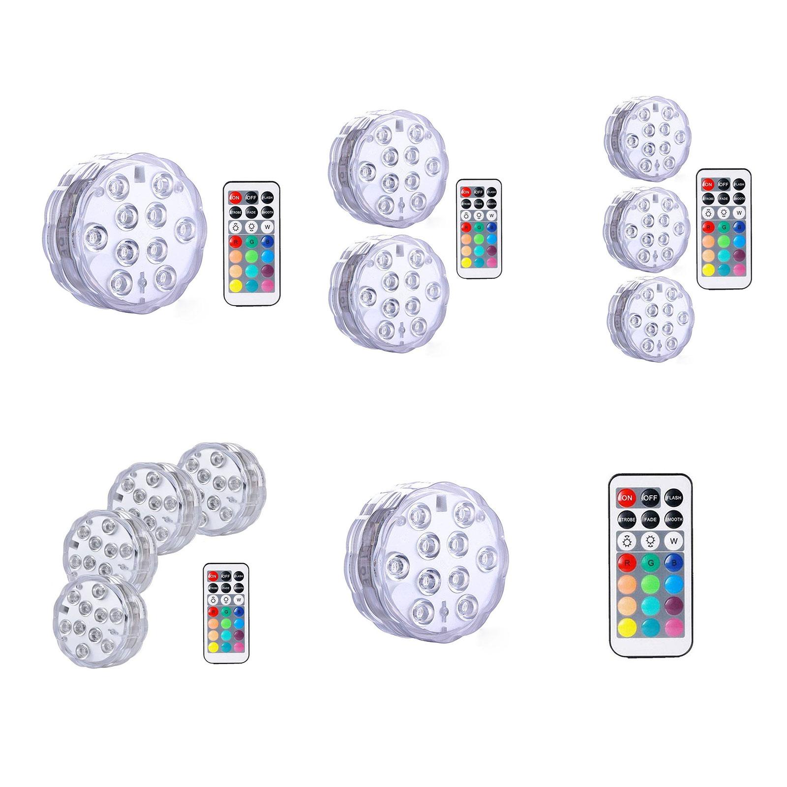 

Погружные красочные огни - водонепроницаемые регулируемые подводные RGB-огни