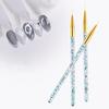 Yousheng 3Pcs Nail Drawing Pens Unique Pattern Ultra-thin Acrylic Nail Art Carving Pens DIY Manicure Gadget for Women