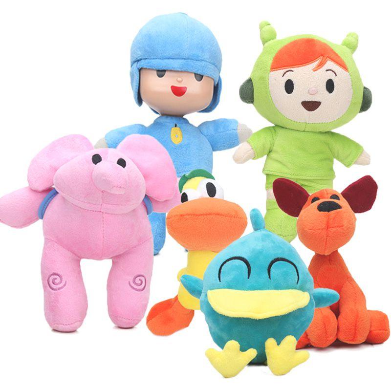 Adorable Pocoyo Elly Pato Loula Sleepy Bird Soft Plush Stuffed Figure Toy Doll Gift For Kids