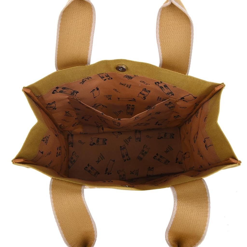 Kusguru Japan Mini Square Bag, Cat-Shaped Mini Square Bag, Women's, 247510, Mustard