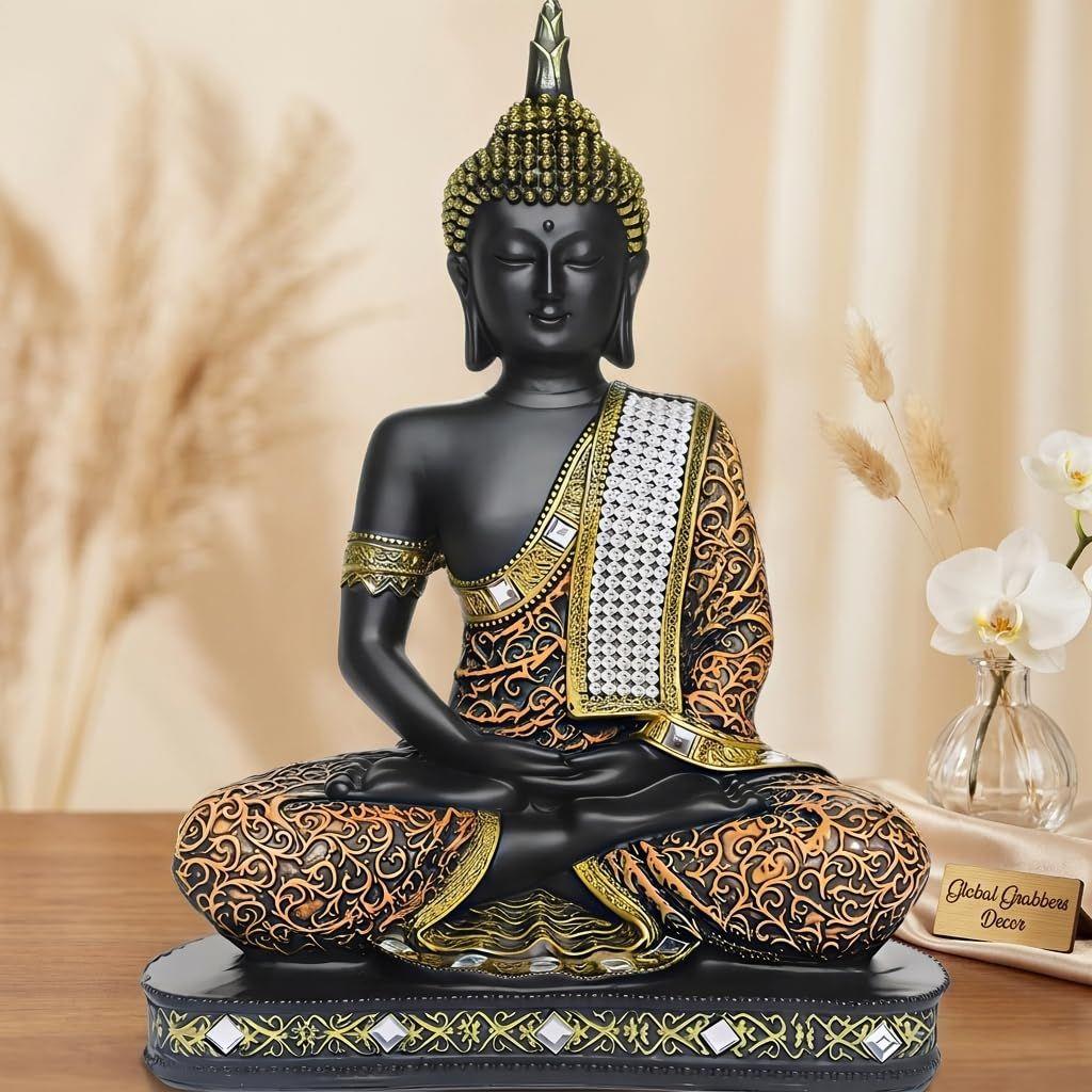 Nuova Statua Buddha Seduto Meditante Edizione Limitata 25 Centimetri statuetta da esposizione Articoli per Decorazione Casa