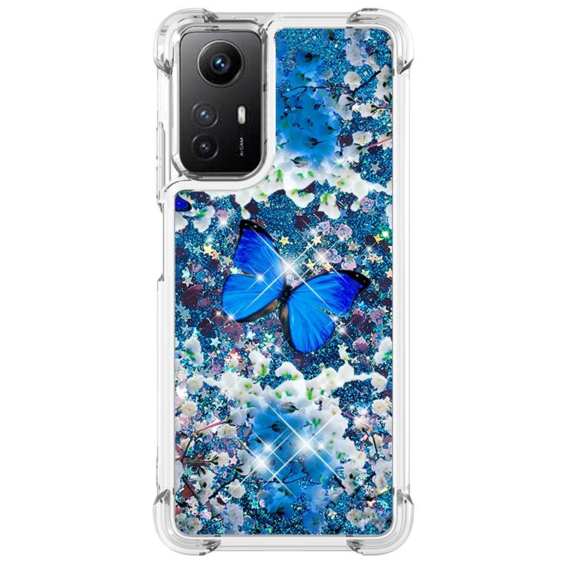 Note 12S Case For Xiaomi Redmi Note 12S Cover Printed Glitter Quicksand Liquid Cover for Xiomi Redmi Note12S Phone Case Fundas