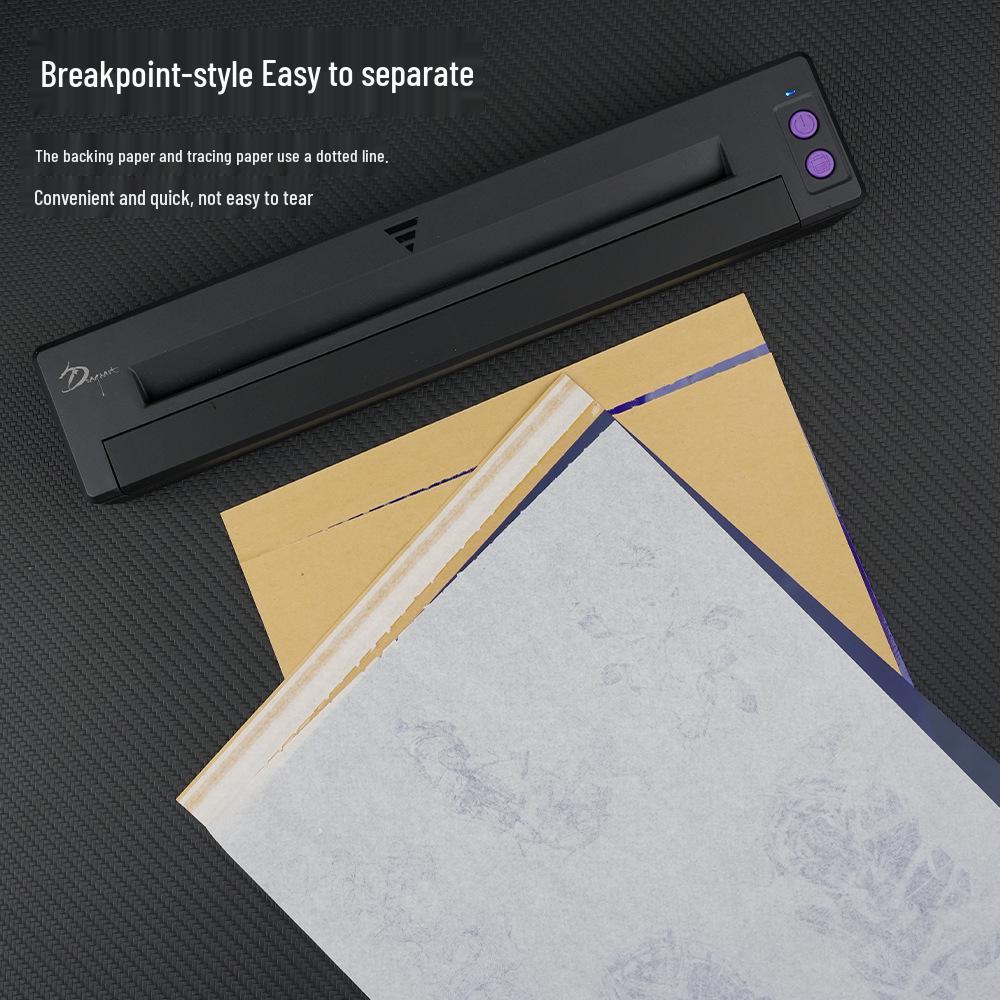 Dragon Art Hand-Drawn Tattoo Transfer Paper - 4-Ply Thermal Sheets, 100 Sheets/Box