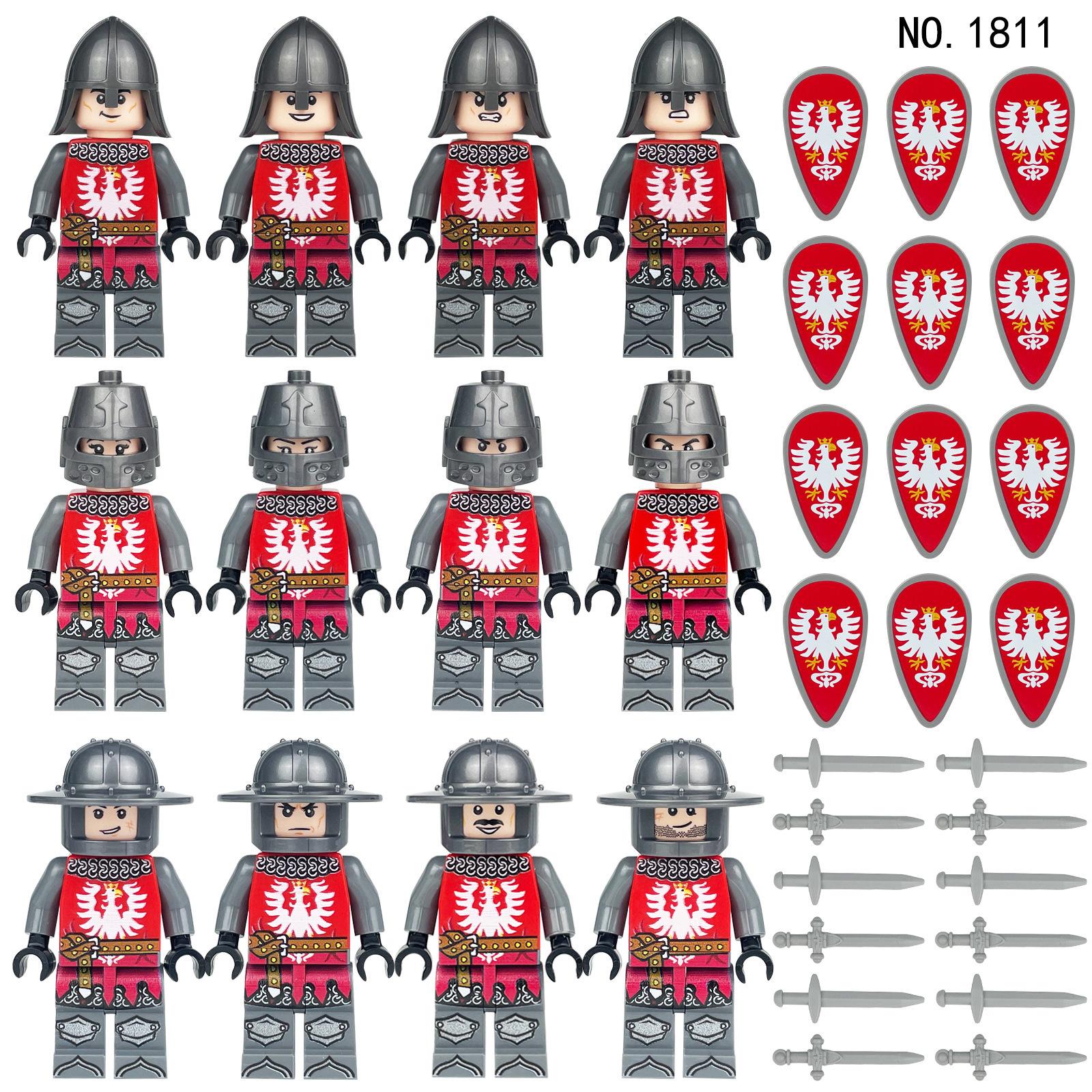 High-Standard-Quality 84 High-Quality Medieval High-Quality Knights Army Style Fantasy Creature High-Quality Soldiers High-Quality Medieval