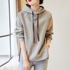 Sweatshirt for Women Cotton Oversize Hooded Fleece Thickened Loose Half-high Neck Casual Pullover Long Sleeve Winter Sweatshirt Top