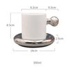 Nordische Bonbonfarbe Eiergriff Keramiktasse mit Untertasse Kreatives Exquisites Kaffeetassen- und Untertassenset Geschenkbox-Verpackung
