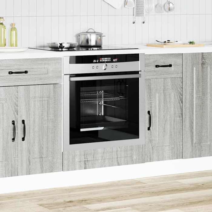 VidaXL Oven Cabinet Kalmar Sonoma Grey Engineered Wood 853523