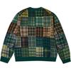 Palace x Beams Plus Patchwork Crew Knit Jacquard Green Unisex Tops 3815021015665