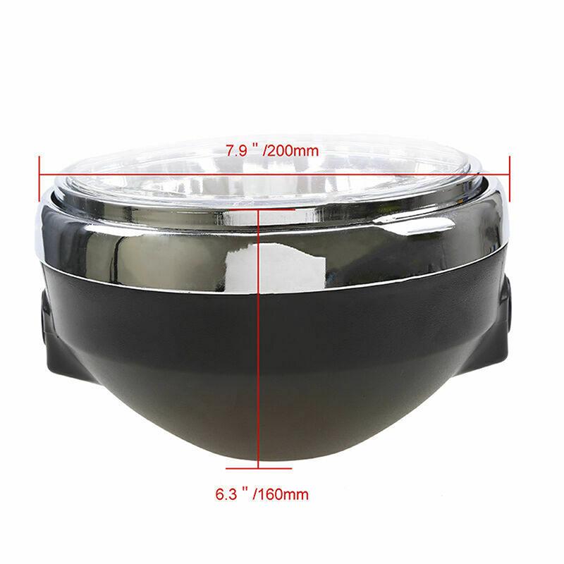 Universal 12V Motorcycle Headlight H4 Halogen Hernia Lamp For Cb400 Cb500 Cb900