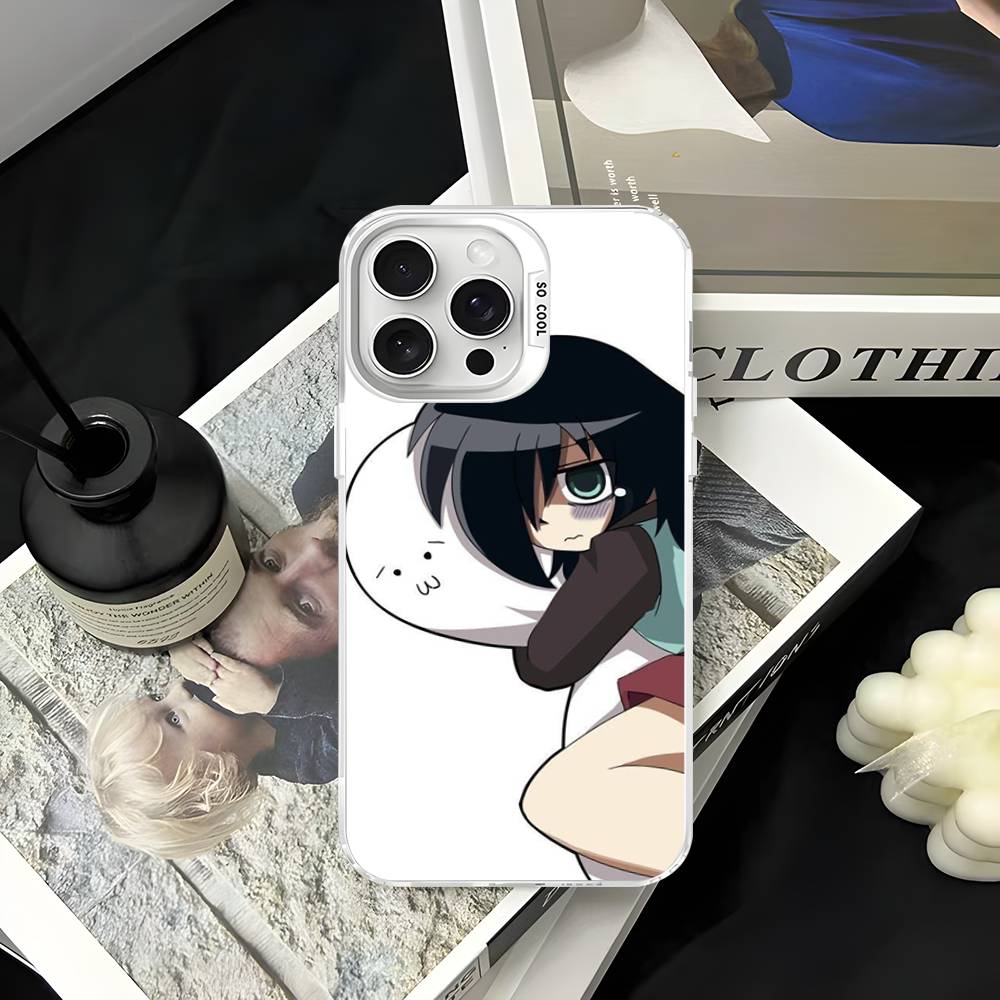 Watamote K-Kuroki T-Tomoko Phone Case For IPhone 17 16 15 14 13 12 11 Pro Max Color Black Matte Cover