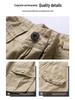 Men's Plus Size Cargo Shorts: Loose-Fit, Mid-Length, Multi-Pocket, Pure Cotton, Breathable, Casual.
