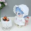 Mocha doll 20cm cotton doll clothes one piece lace bonnet 2 piece set