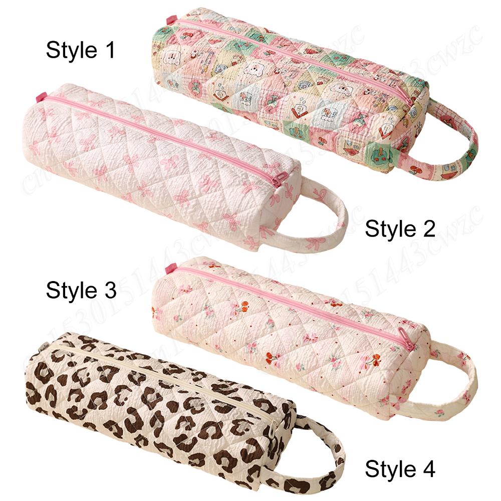 Quilted Portable Hair Tools Bag Anti-Scratch Padded Curling Clip Protect Sleeve Hair Dryer Carrying Case Commute Handbag