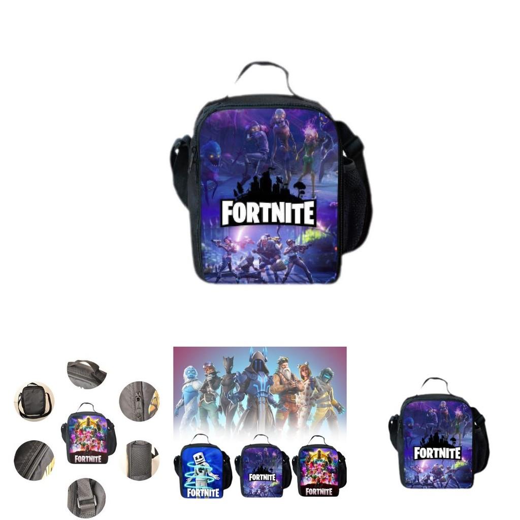 Fortnite Stylish 3d Digital Printed Lunch Bag For Men Ideal For Casual Travel