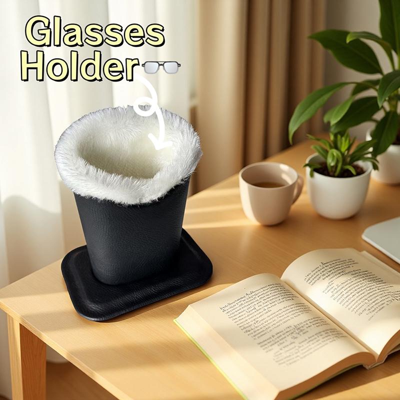 1Pc Winter Plush Eyeglass Holder Eyeglass Stand Display Stands Glass Shelf Sunglass Holder Polyester Cloth Eyeglass Stand