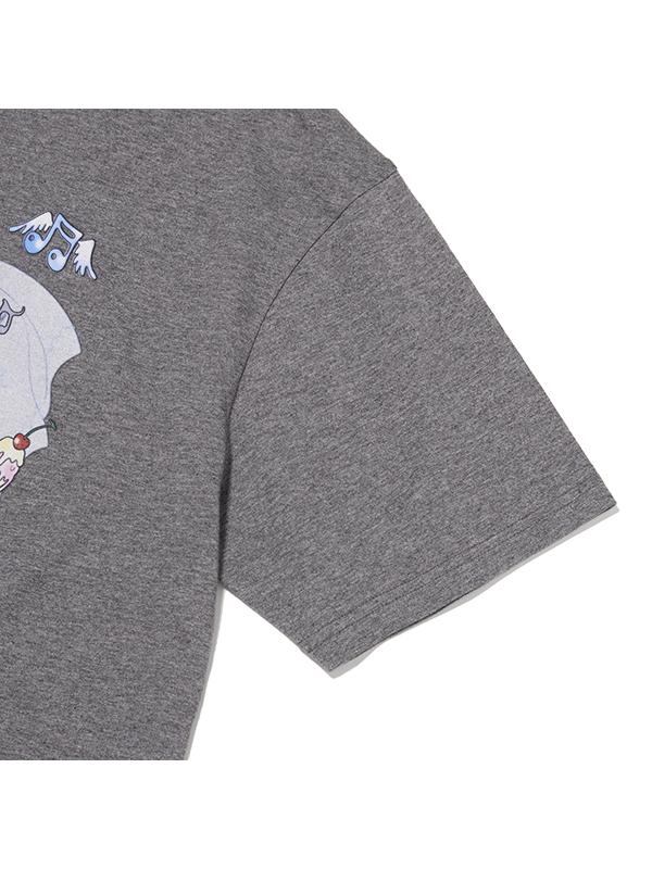 KIRSH X Sunonebird Main Graphic Big Oversized T-Shirt [Melange Gray]