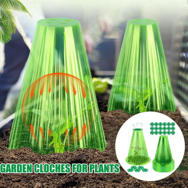 20X Plant Protector Mini Greenhouse Bell Jar Cloches Garden Cloche Garden Plants Nursery Cover for Yard Outdoor Farm Backyard