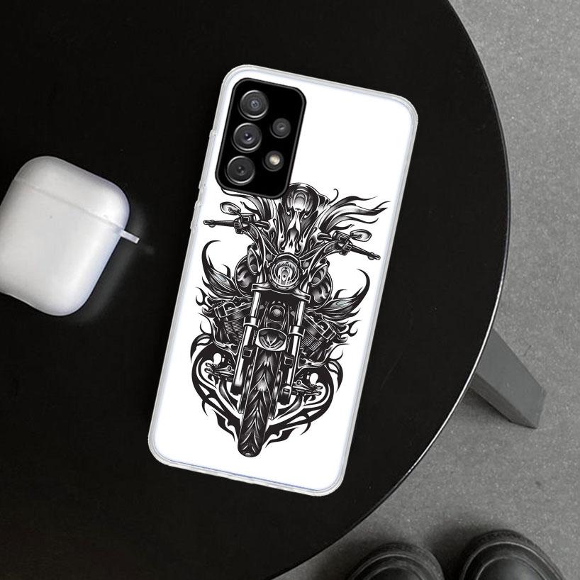 Motorcycle Gear Phone Case for Samsung Galaxy A17 A16 A26 A36 A56 A57 A37 A15 A25 A35 A55 A14 A24 A34 A54 A13 A23 A33 A53 Galaxy