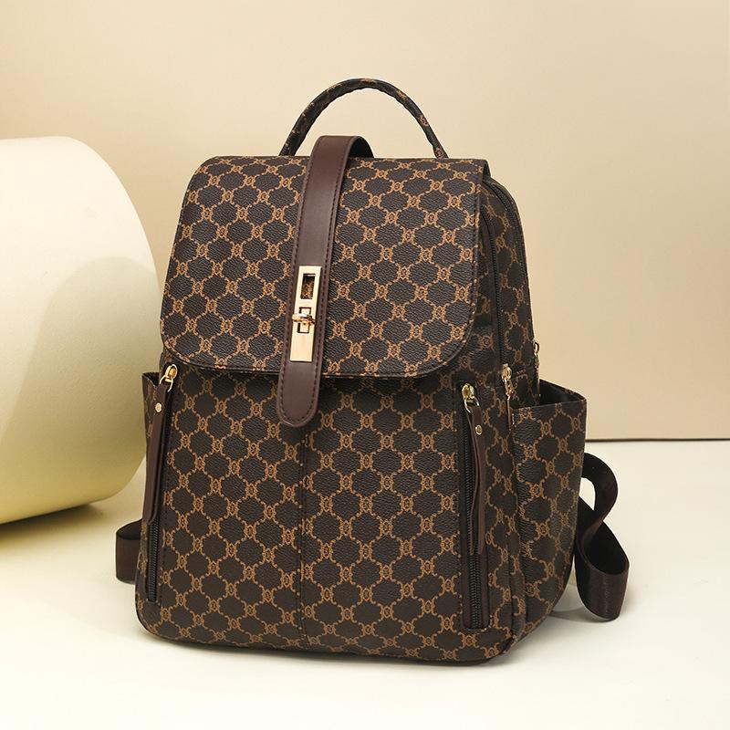 Dual Shoulder Bag,Casual Women's Bag, Fashionable Travel Bag, Large Capacity Backpack