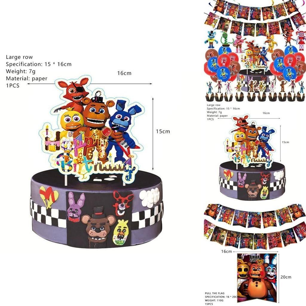 Colorful Five Nights At Freddy's Cupcake Toppers For Fun-filled Birthday Events