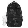 Schoolbag Soft light Cool atmosphere Milk white butterfly full print schoolbag Junior high school students Daily commute Lightweight versatile 