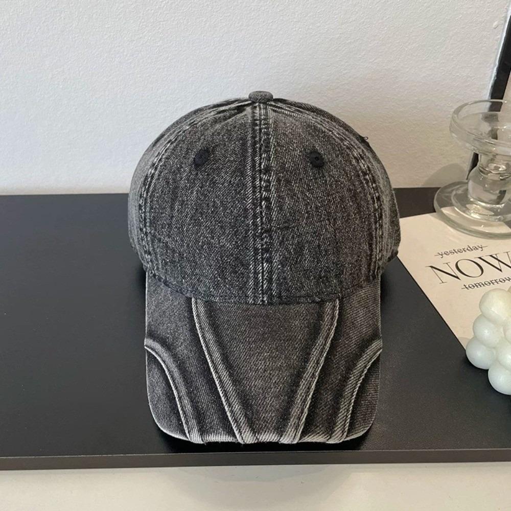 Retro Style Peaked Caps Embroidered Letters Sunshade Hats New Baseball Hats  Men Women 06