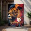 Galatasaray Flannel Blanket Soft Warm All-Season Throw, Design for Camping, Car Travel, Hiking Sofa, Bed, Office Perfect Gift for Parties