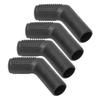 4PCS Motorcycle Gear Shift Lever Shoe Protector Rubber Anti Slip Universal for Street Dirt Bikes ATVs Black