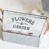 Galvanized Rectangular Flower Bucket Thickened Plant Container Iron Flower Pots  Garden
