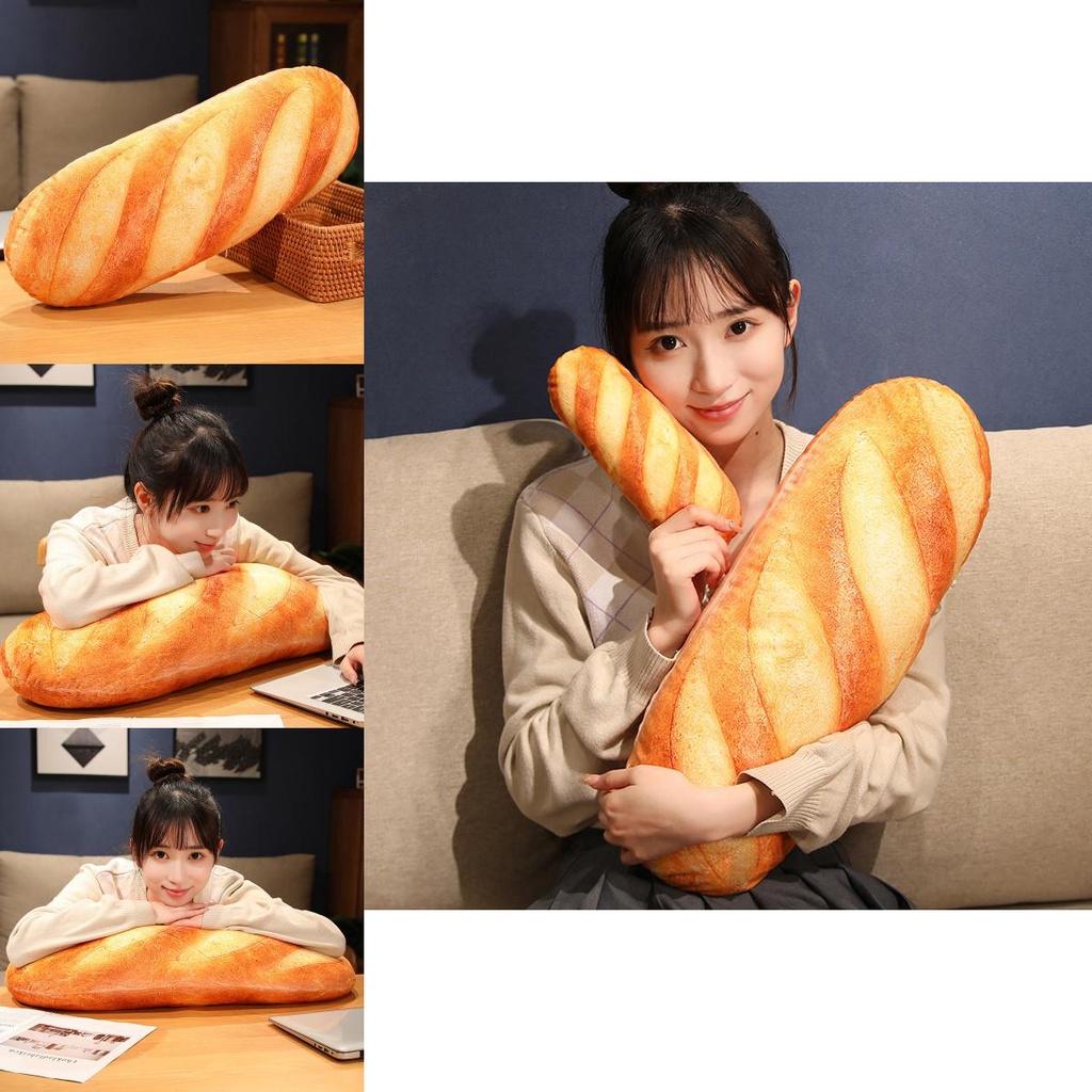 Creative 3d Simulation Snack Butter Bread Pillow For Office And Bedroom