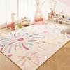 Cute Rainbow Print Rug Fireworks Decor Anti-slip Home Decor Carpet Living Room Bedroom Balcony Children Play Area Etc Decor Mat