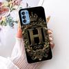 Transparent Für Oppo Reno4 4G Hülle CPH2113 Luxuriöse Krone A-Z Buchstaben 2D Flaches Muster Weicher Bumper Für Oppo Reno 4 4G Handyhülle