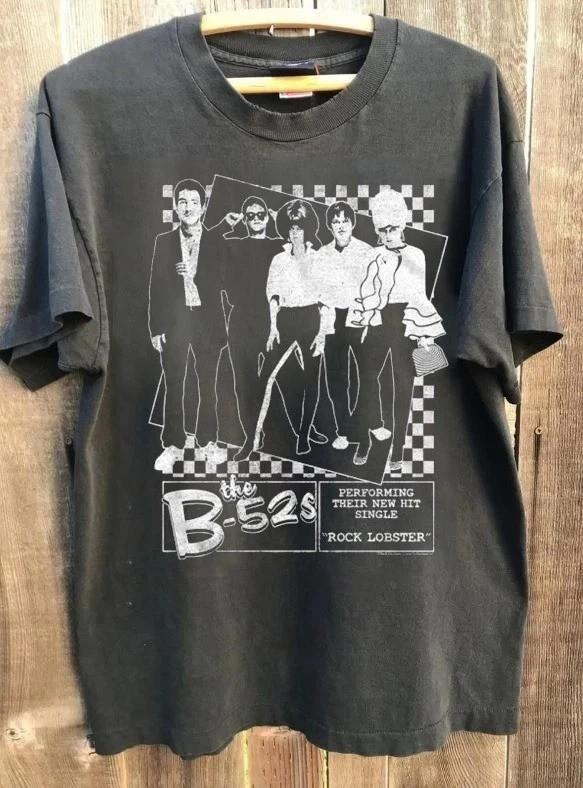 The B52s Merch Rock the Style with Iconic Band Charcoal Remake Unisex T-Shirt M