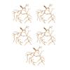 5 Copper Plating Silver/  Accessory Tree Branch Blank Base Necklace Pendants