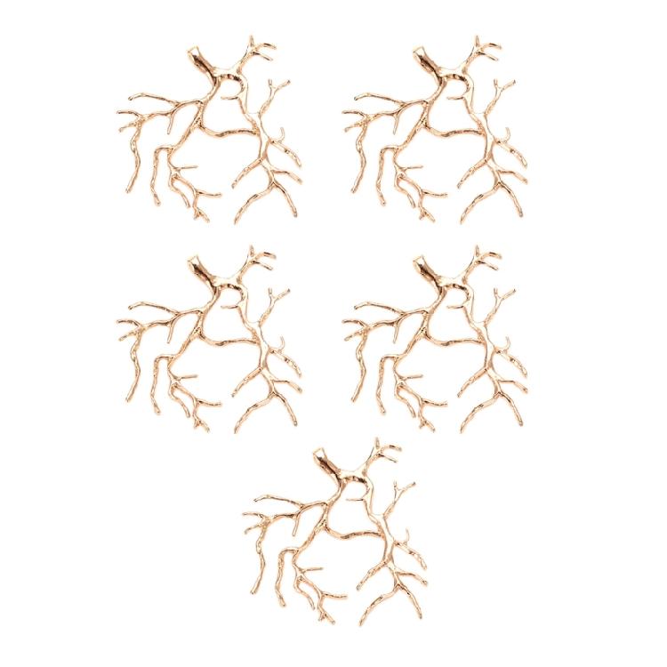 5 Copper Plating Silver/  Accessory Tree Branch Blank Base Necklace Pendants