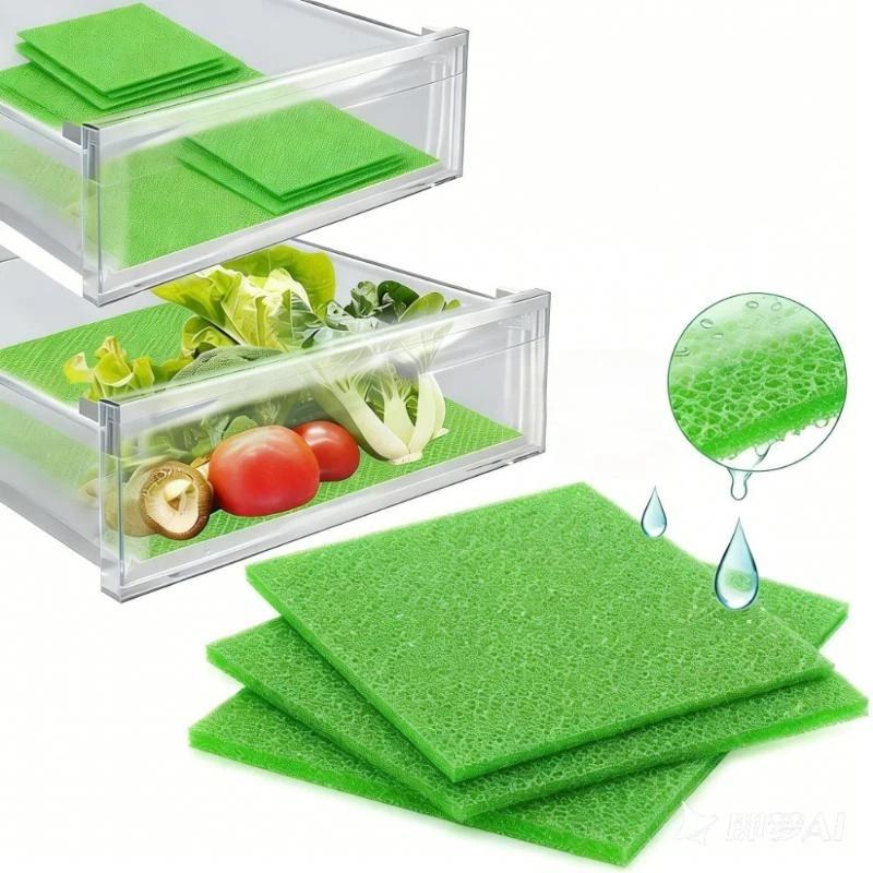 2/3/5/10Pcs Reusable Fruit Veggie Life Extender Liner For Fridge Refrigerator Drawers Produce Prevents