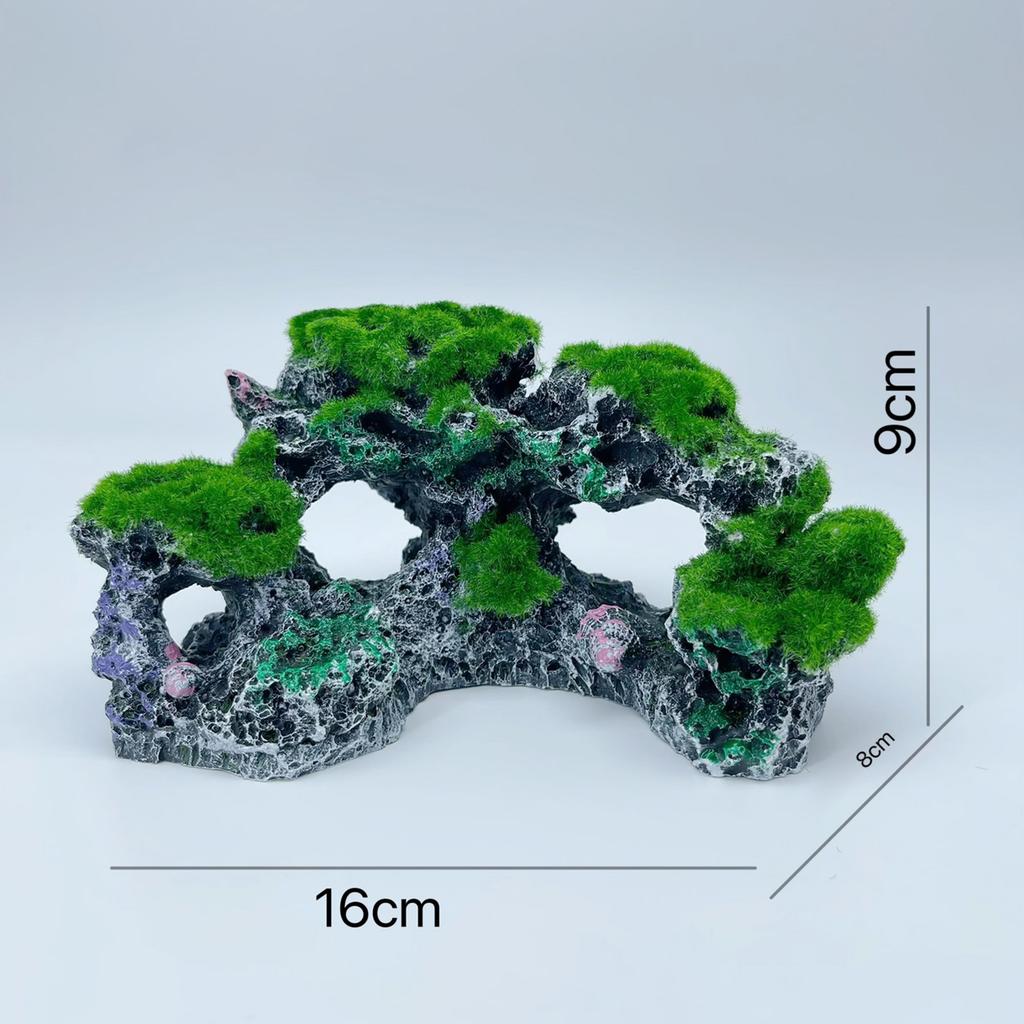 Fish Tank Decoration Rock Cave Fish Tank Landscape Ornament for Aquarium Decor Bridge Ornaments Betta Hide